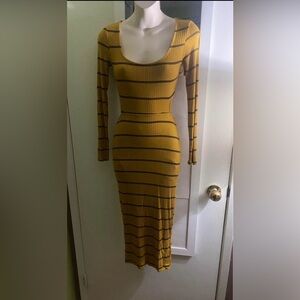 Fashion nova midi stripped dress
